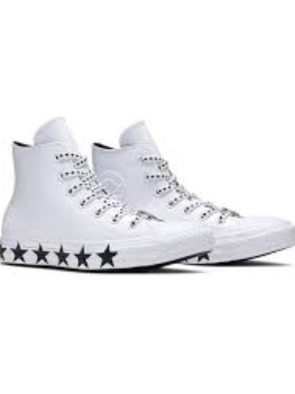 Miley Cyrus x Converse White Chuck Taylor All Star Hi Top Stars Women Size 6 NIB